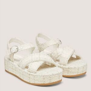 Stuart wietzman rare pearl boucle platform flatworm old money quiet luxury 90’s
